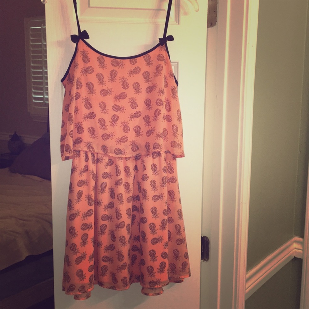 Pineapple coral dress
